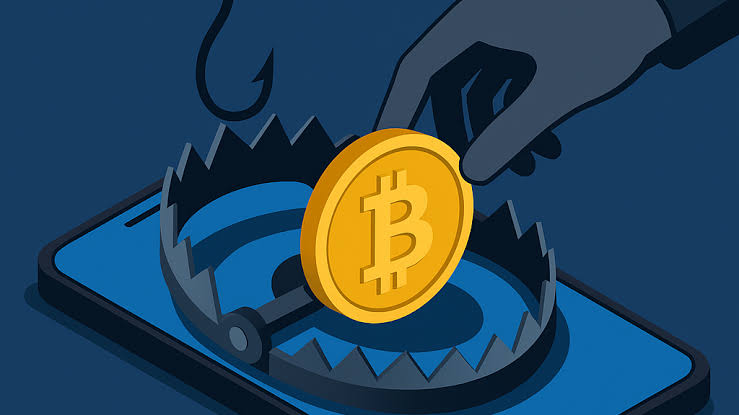 Phishing crypto scheme diagram